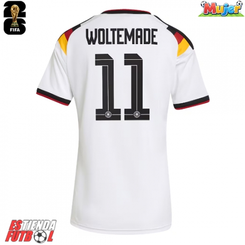Alemania Nick Woltemade #11 Primera Equipación Mujer Mundial 2026 Manga Corta